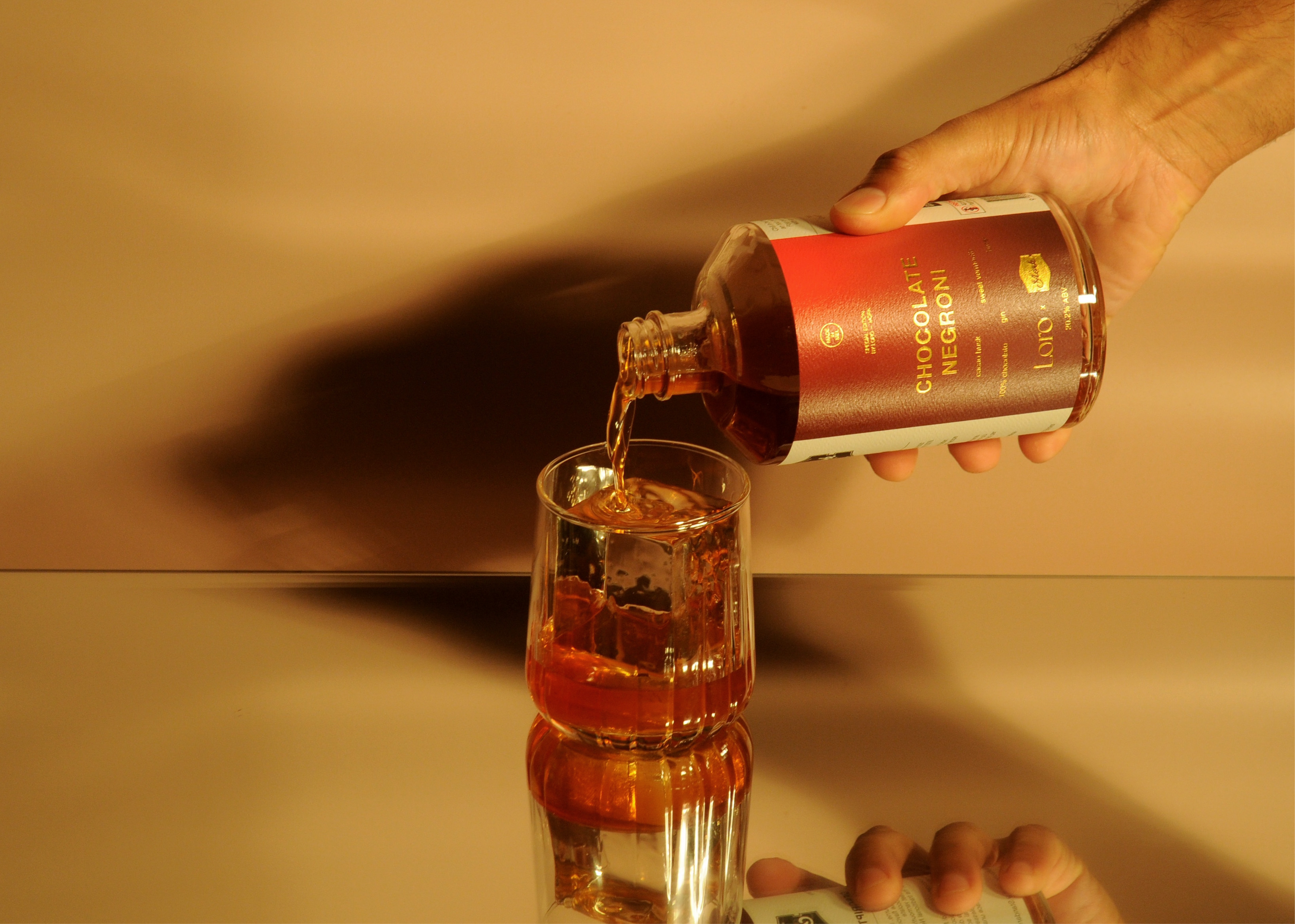 Chocolate Negroni Bottled Cocktail, Easter edition.