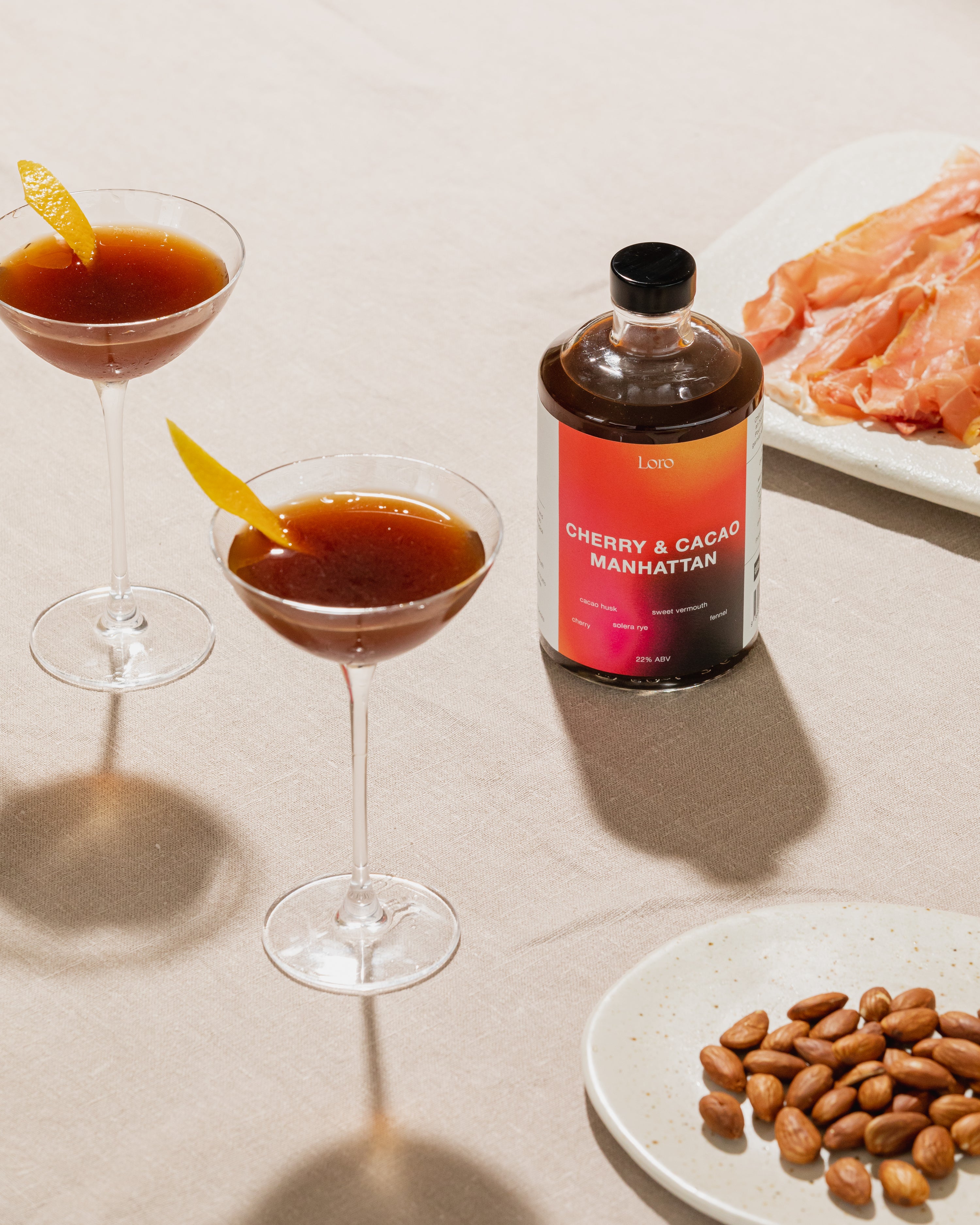 Loro Bottled Cocktails - Cherry & Cacao Manhattan | 200ml & 500ml