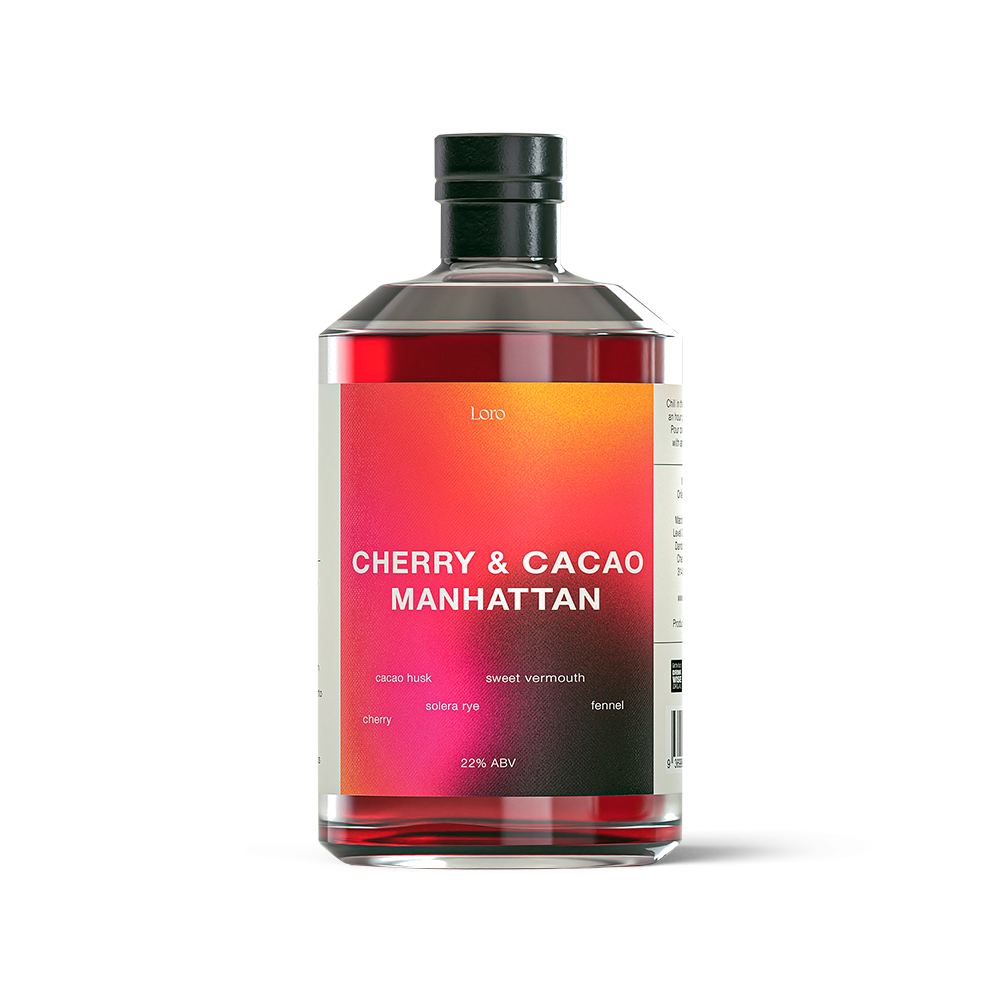 Cherry & Cacao Manhattan Bottled Cocktail | 2 x 500ml Bundle